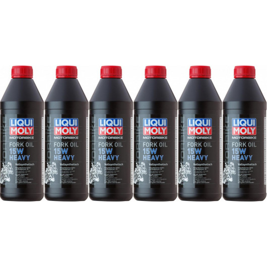Liqui Moly 2717 Motorbike Fork Oil 15W heavy Gabelöl 6x 1l = 6 Liter