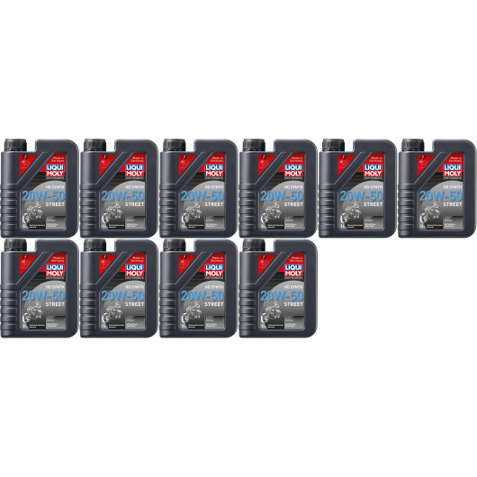 Liqui Moly 3816 Motorbike HD Synth 20W-50 Street 10x 1l = 10 Liter