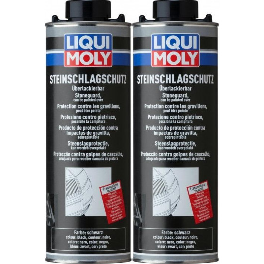 Liqui Moly 6110 Steinschlagschutz schwarz 2x 1l = 2 Liter