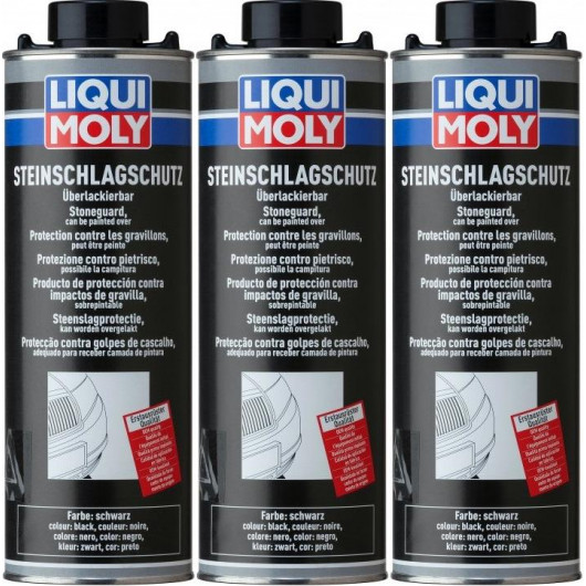 Liqui Moly 6110 Steinschlagschutz schwarz 3x 1l = 3 Liter