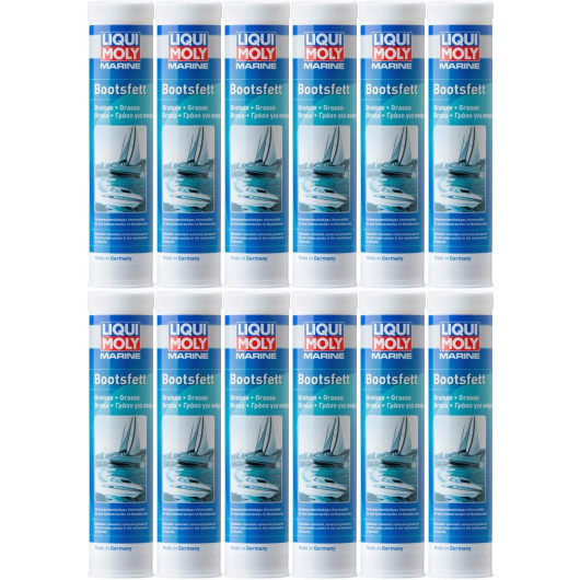 Liqui Moly 25043 Marine Bootsfett Fett Kartusche 12x 400 Gramm