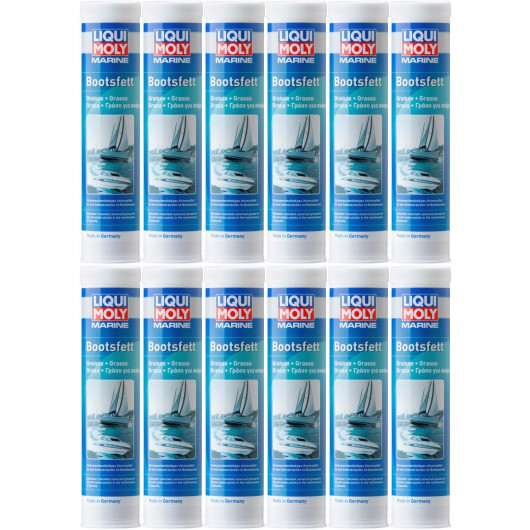 Liqui Moly 25043 Marine Bootsfett Fett Kartusche 12x 400 Gramm