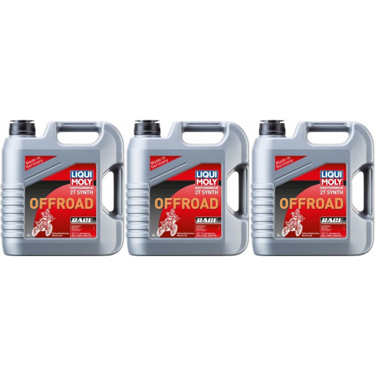 Liqui Moly 3064 Motorbike 2T Synth Offroad Race 3x 4l = 12 Liter