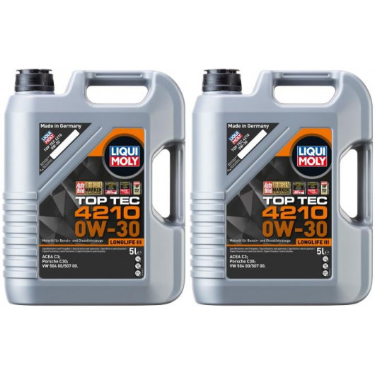 Liqui Moly 21605 Top Tec 4210 0W-30 2x 5 = 10 Liter