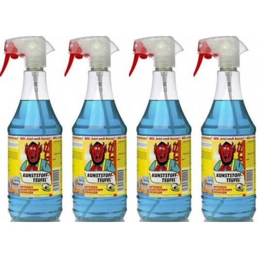 Tuga Chemie Kunststoff-Teufel (Entfernt fast alles auf Kunststoff) 4x1l=4 Liter