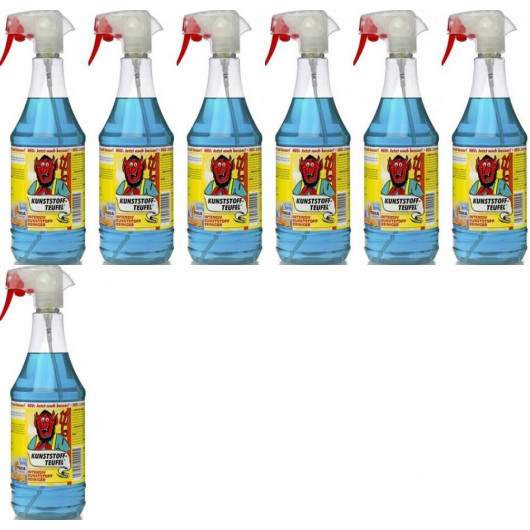 Tuga Chemie Kunststoff-Teufel (Entfernt fast alles auf Kunststoff) 7x1l=7 Liter