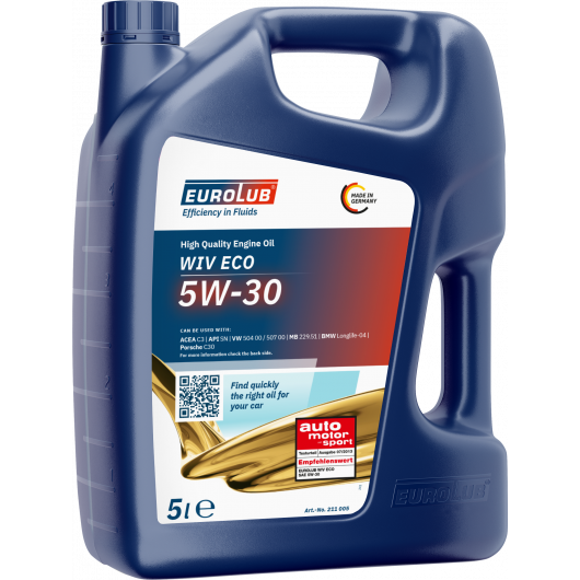 EUROLUB WIV ECO 5W-30 Motoröl 5 Liter Kanister