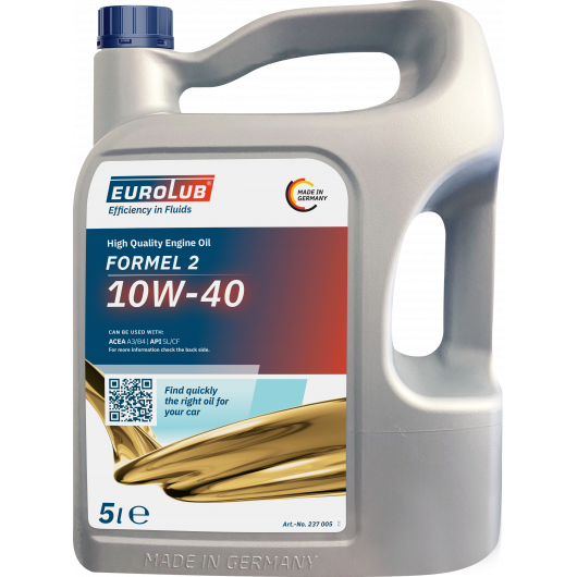 Eurolub Formel2 10W-40 Diesel & Benziner Motoröl 5l