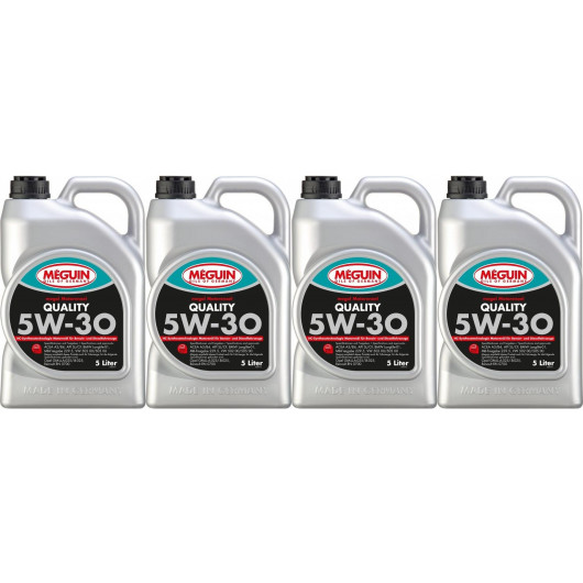 Meguin megol 6567 Motoröl Quality SAE 5W-30 4x 5 = 20 Liter