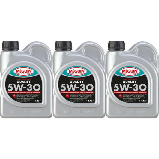 Meguin megol 6566 Motoröl Quality SAE 5W-30 3x 1l = 3 Liter