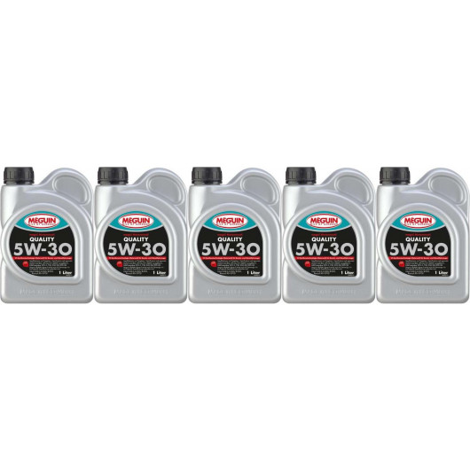 Meguin megol 6566 Motoröl Quality SAE 5W-30 5x 1l = 5 Liter