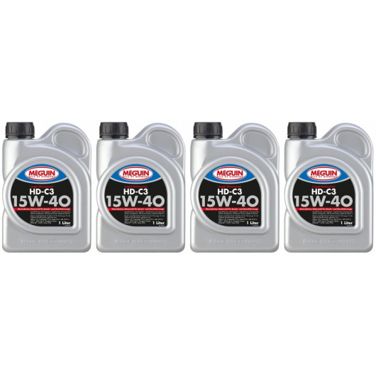 Meguin megol 4729 Motoröl HD-C3 SAE 15W-40 4x 1l = 4 Liter