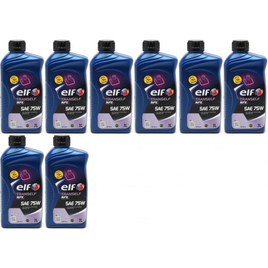 Elf Tranself NFX 75W Schaltgetriebeöl (Nachfolger von NFP/NFJ) 8x 1l = 8 Liter