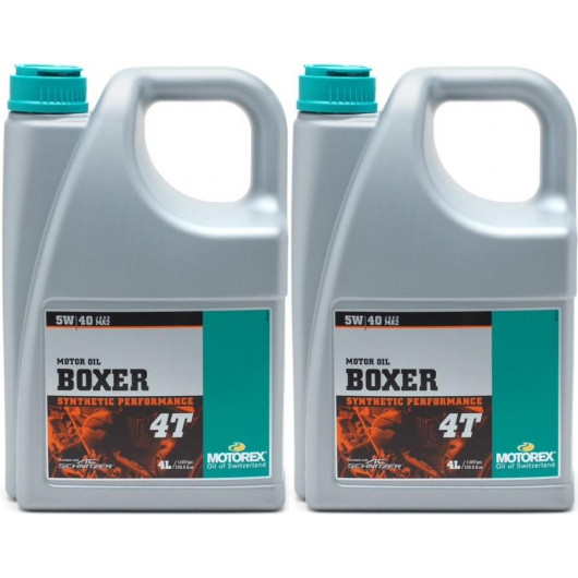 MOTOREX 4T Boxer SAE 5W-40 Motorrad Motoröl 2x 4l = 8 Liter