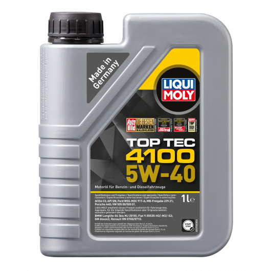 Liqui Moly Top Tec 4100 5W-40 Motoröl 1l