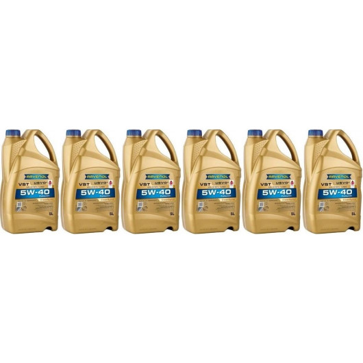 Ravenol VollSynth Turbo VST SAE 5W-40 Motoröl 6x 5 = 30 Liter