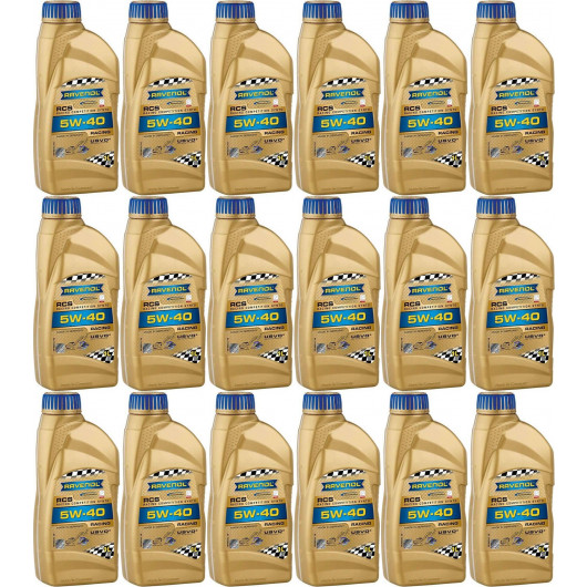 Ravenol RCS Racing Competition Synto SAE 5W-40 Motoröl 18x 1l = 18 Liter