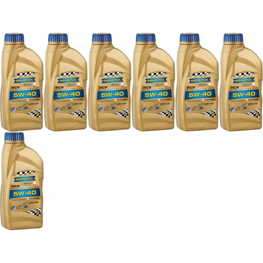 Ravenol RCS Racing Competition Synto SAE 5W-40 Motoröl 7x 1l = 7 Liter