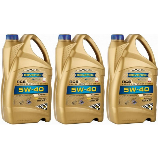 Ravenol RCS Racing Competition Synto SAE 5W-40 Motoröl 3x 5 = 15 Liter