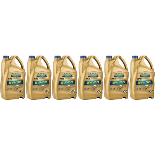 Ravenol RRS RACING RALLYE SYNTO SAE 5W50 Motoröl 6x 5 = 30 Liter