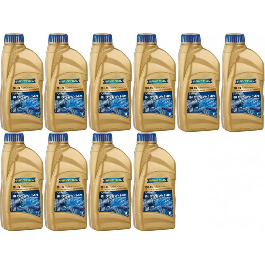 RAVENOL Getriebeoel SLS SAE 75W-140 GL 5 LS 1 Liter 10x 1l = 10 Liter