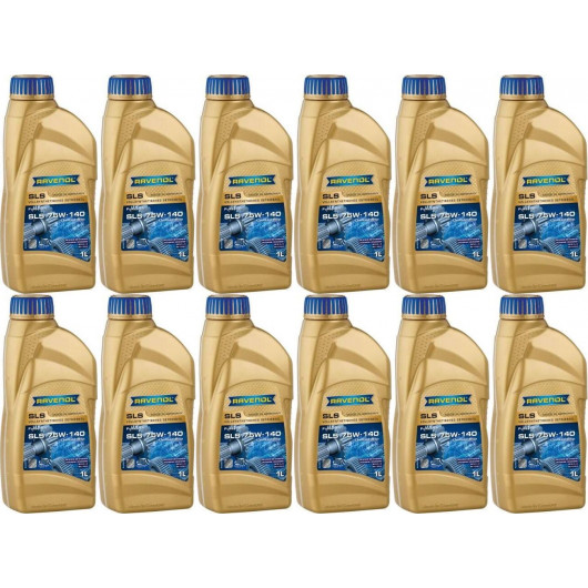 RAVENOL Getriebeoel SLS SAE 75W-140 GL 5 LS 1 Liter 12x 1l = 12 Liter