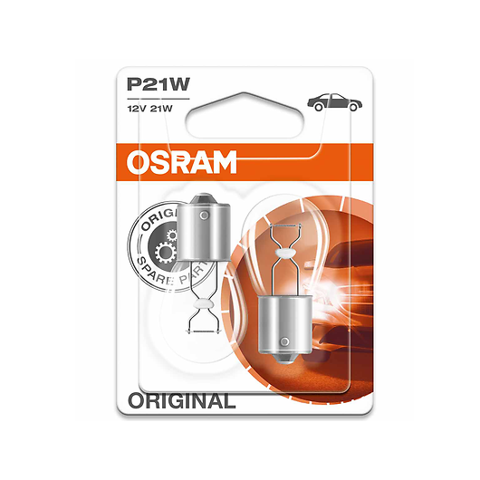 Osram P21W 21W BA15s 12V Glühlampe 2 Stk. Blister