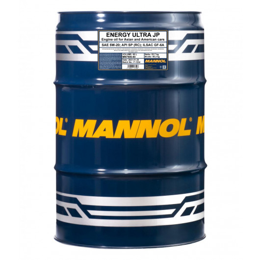 MANNOL 7906 ENERGY ULTRA JP SAE 5W-20 60L
