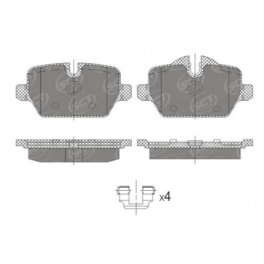 SCT Bremsbeläge SP643PR