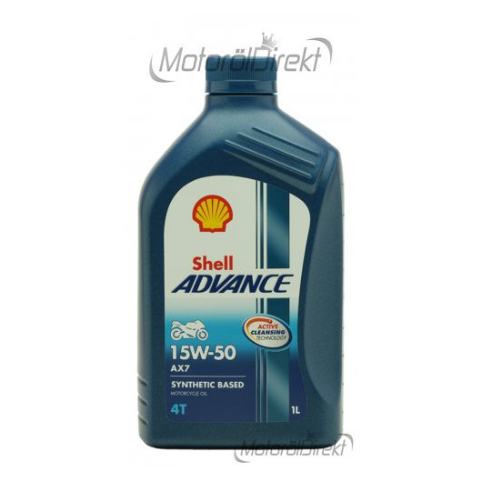 Shell Advance AX7 4T 15W-50 Motorrad Motoröl 1l