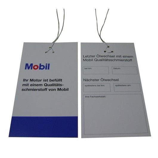 Mobil1 Ölzettel Anhänger 1Stk.