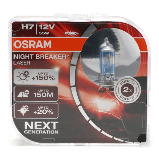 Osram H7 NIGHT BREAKER® LASER Next Generation 12V 55W PX26d Duobox