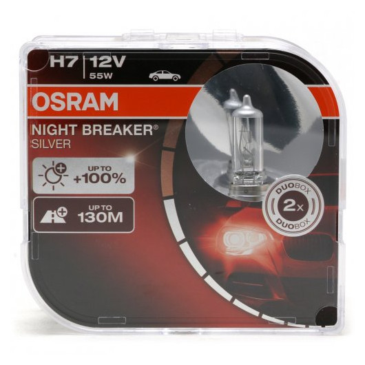 Osram H7 NIGHT BREAKER® SILVER 12V 55W PX26d Duobox