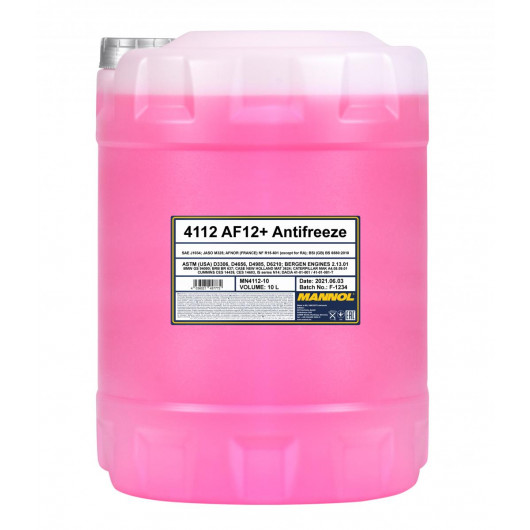 MANNOL Kühlerfrostschutz AF12+ 10L