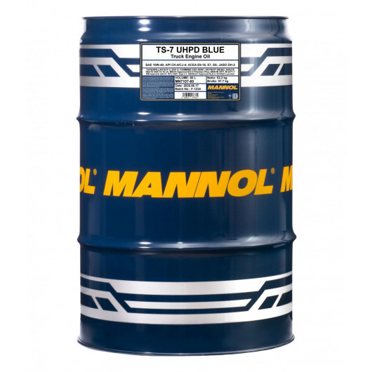 MANNOL TS-7 UHPD Blue 10W-40 Motoröl 60l Fass