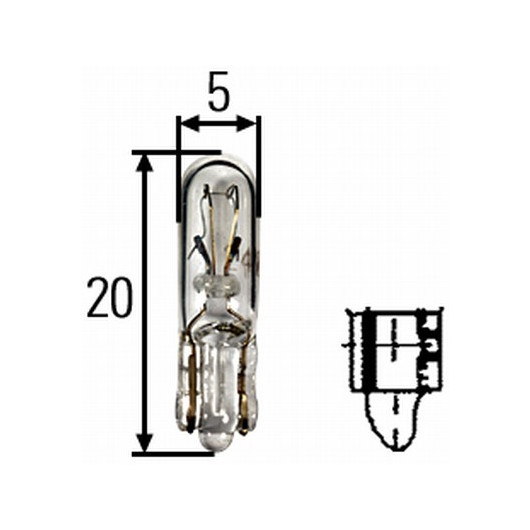 HELLA Glühlampe, Instrumentenbeleuchtung