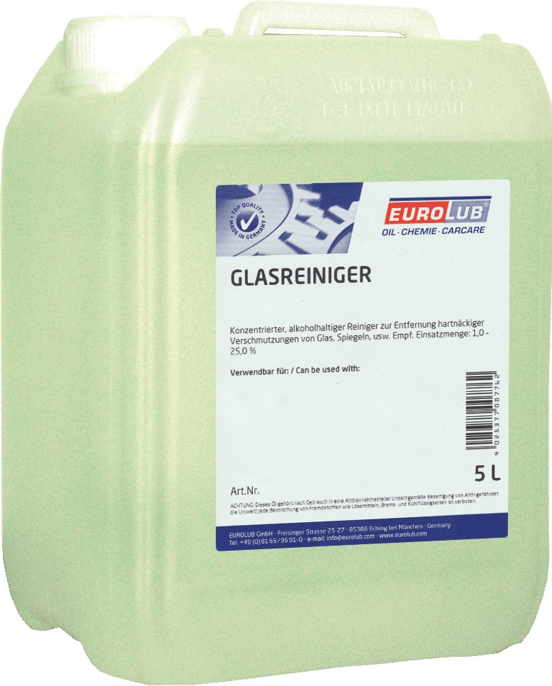 EUROLUB Glasreiniger Konzentrat 5 Liter Kanister