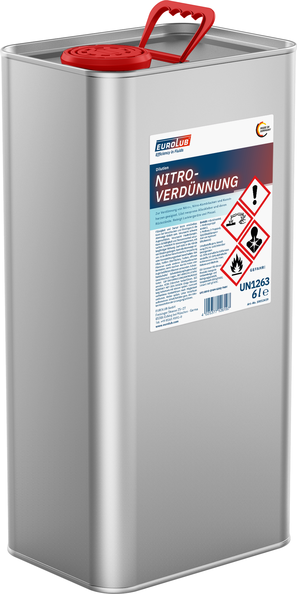 EUROLUB Nitroverdünnung, Verdünner 6l