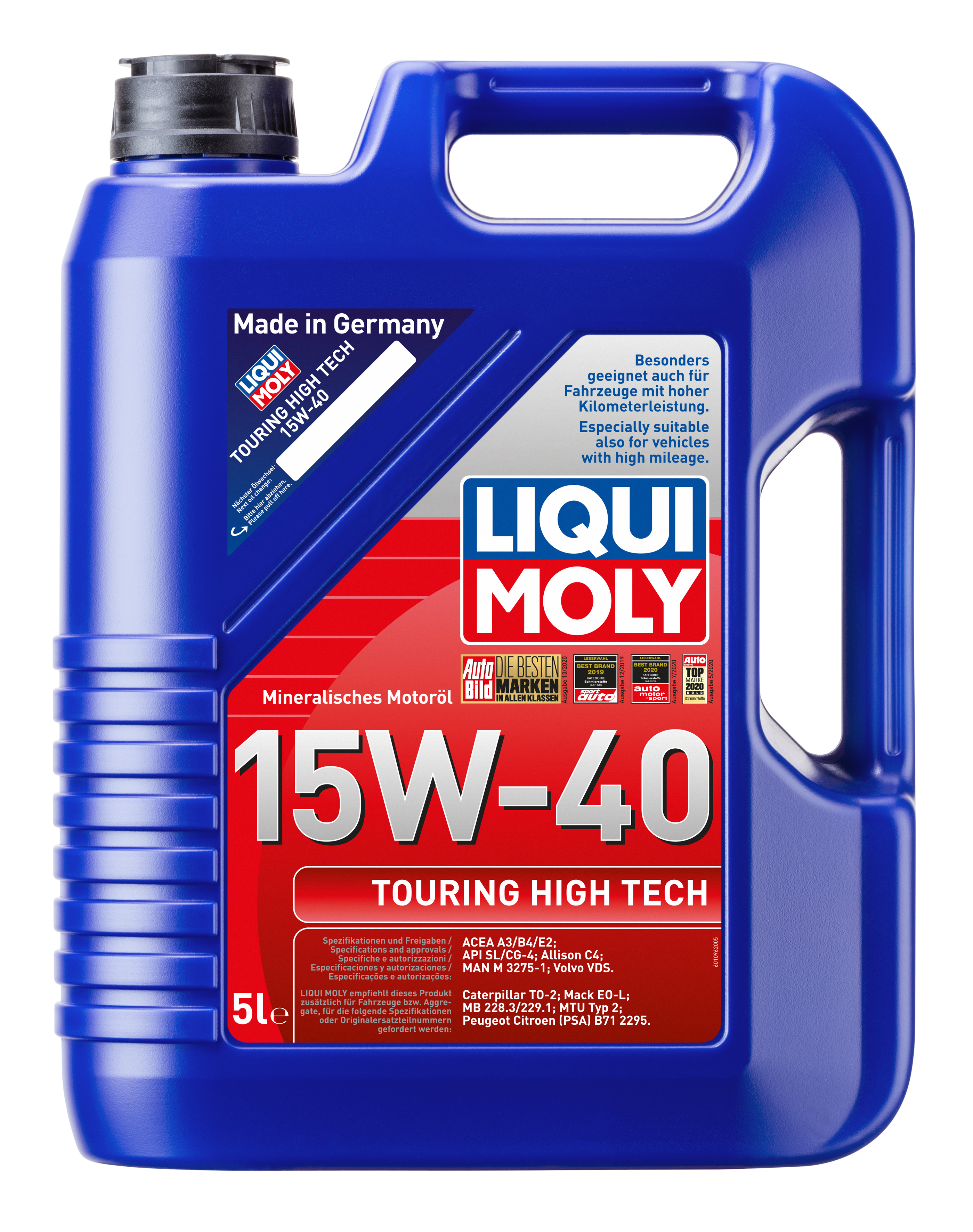 Liqui Moly 1096 Touring High Tech 15W-40 Motoröl 5l