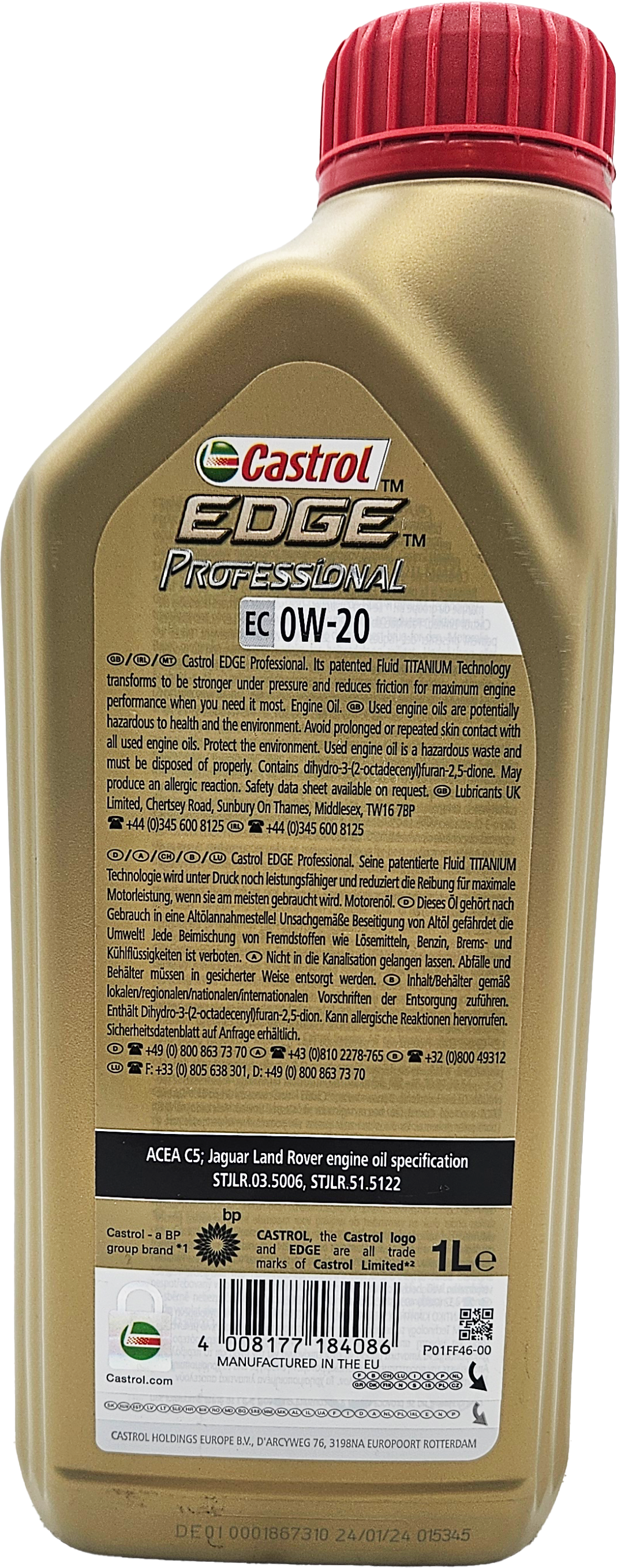 Castrol Edge Professional EC 0W-20 Motoröl 1l Flasche