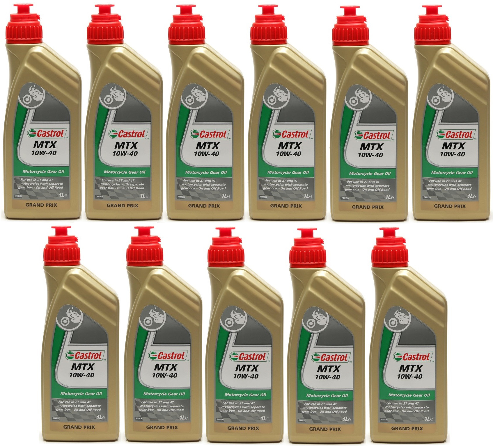 Castrol MTX 10W-40 Motorrad-Getriebeöl 11x 1l = 11 Liter