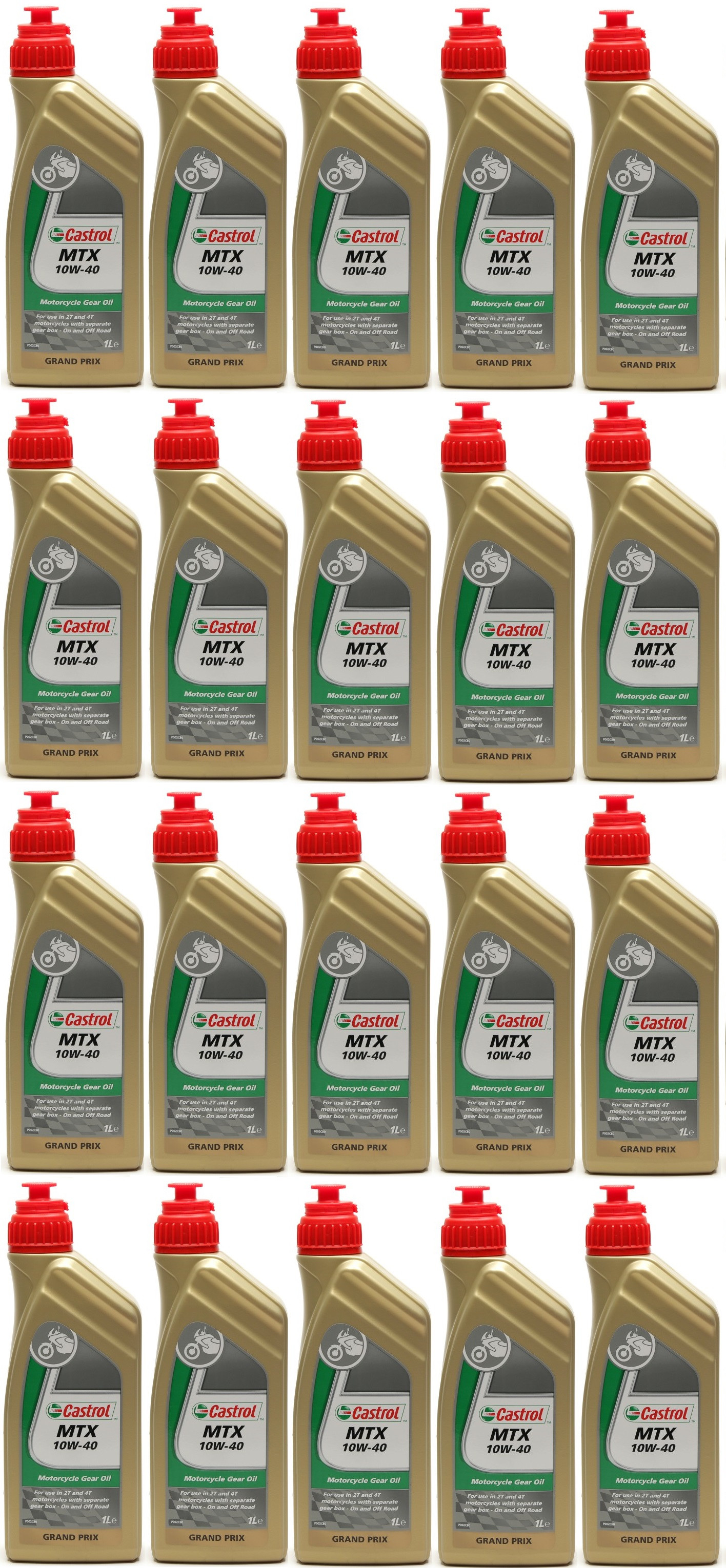 Castrol MTX 10W-40 Motorrad-Getriebeöl 20x 1l = 20 Liter