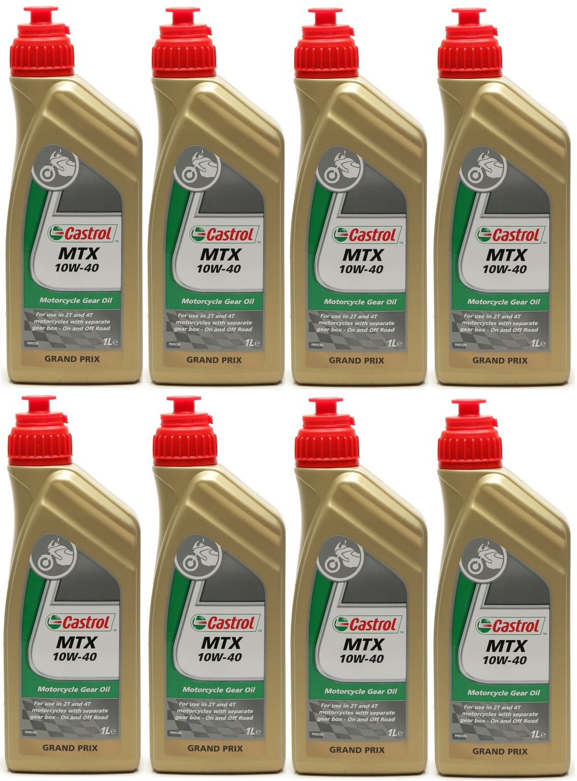 Castrol MTX 10W-40 Motorrad-Getriebeöl 8x 1l = 8 Liter