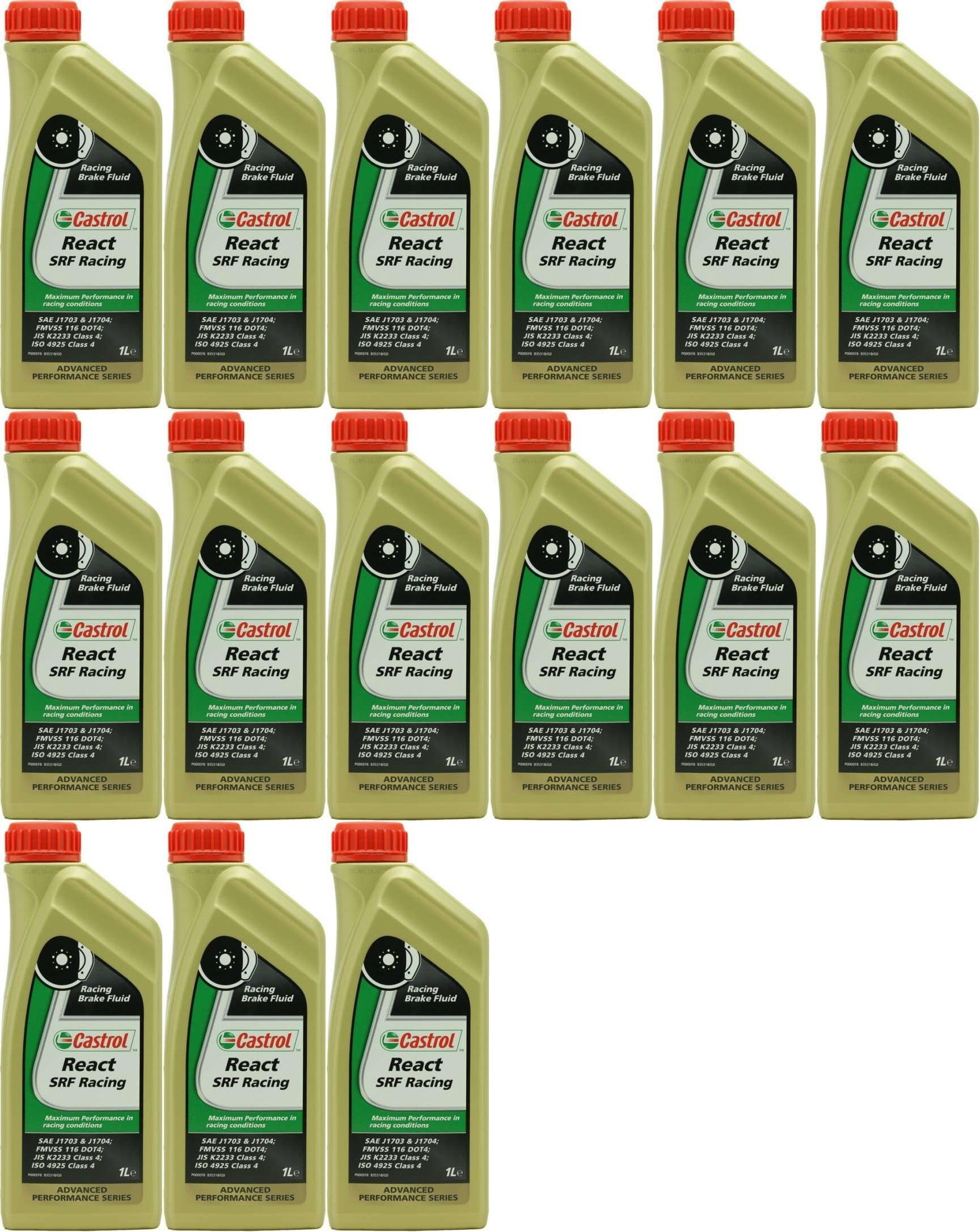 Castrol React SRF Racing Bremsflüssigkeit 15x 1l = 15 Liter