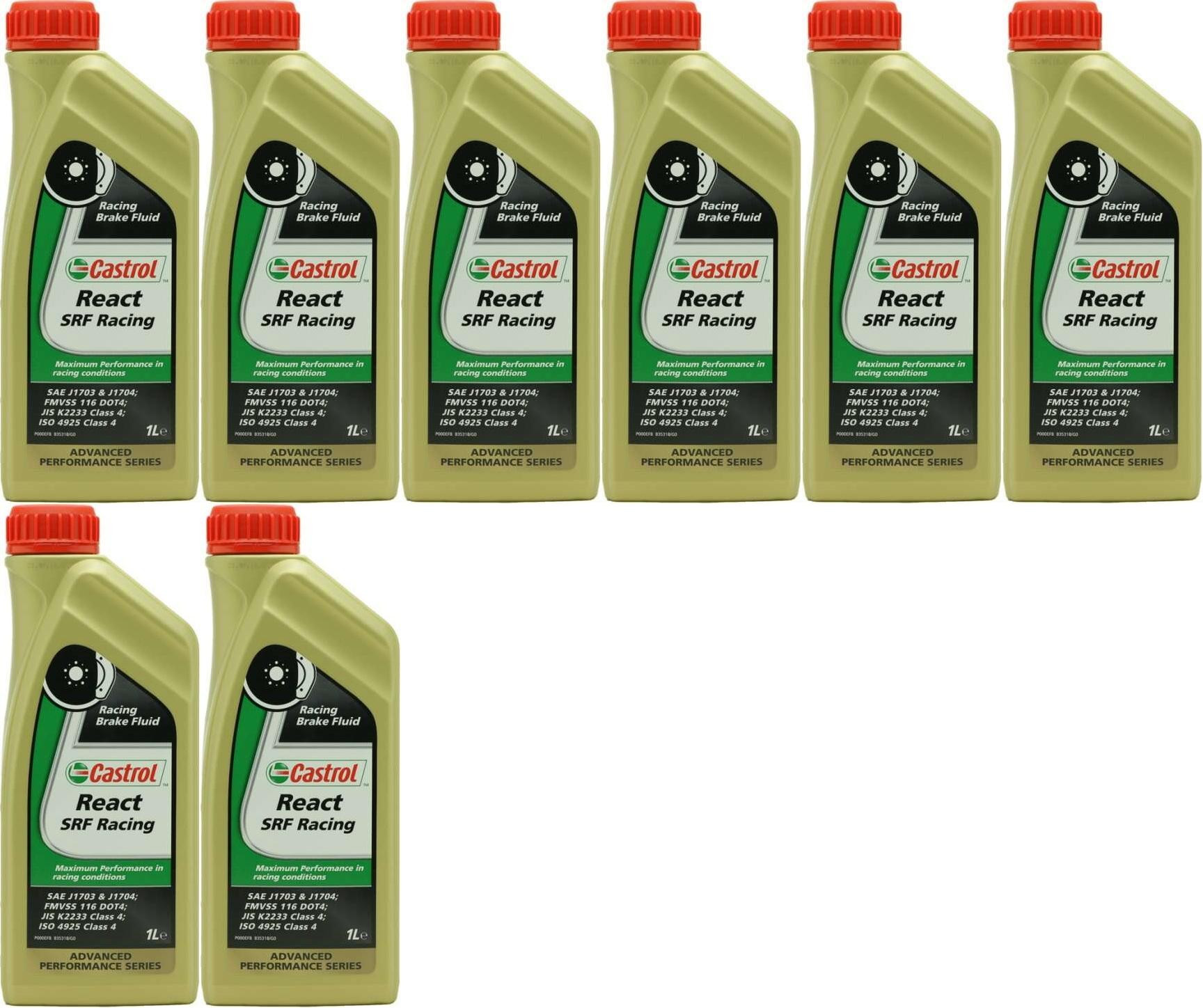 Castrol React SRF Racing Bremsflüssigkeit 8x 1l = 8 Liter