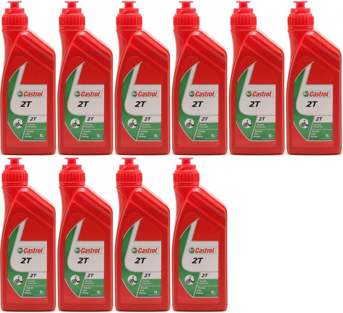 Castrol 2T mineralisches Motorrad Motoröl 10x 1l = 10 Liter