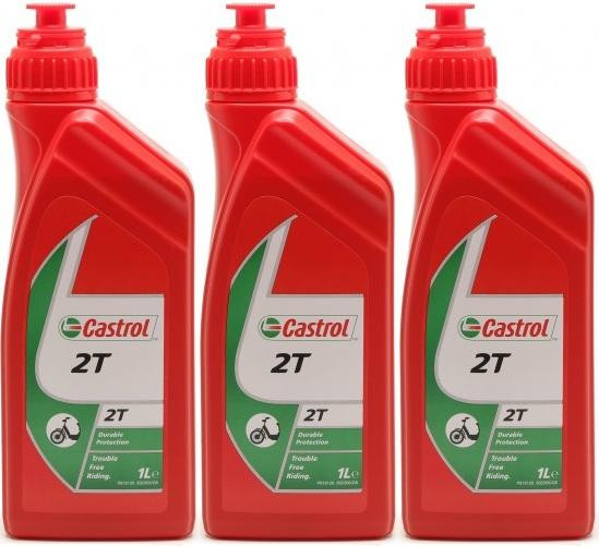 Castrol 2T mineralisches Motorrad Motoröl 3x 1l = 3 Liter