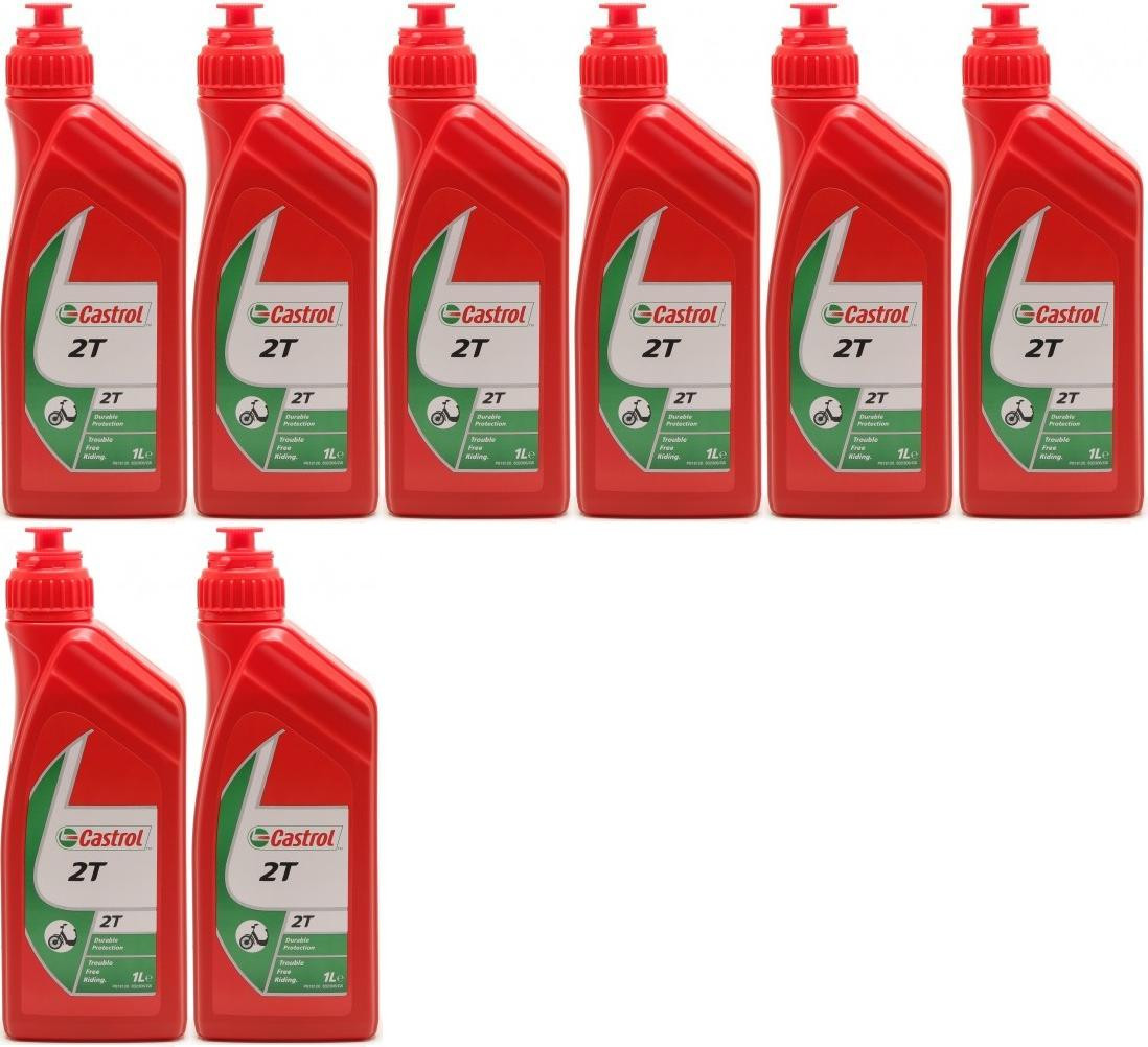 Castrol 2T mineralisches Motorrad Motoröl 8x 1l = 8 Liter