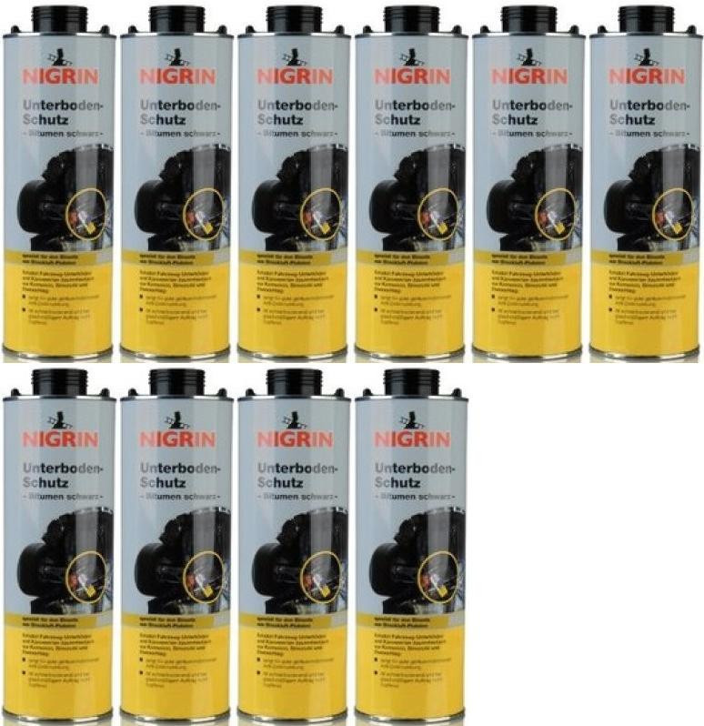 Nigrin Unterbodenschutz 1000 ml, Pistolendose 10x 1l = 10 Liter