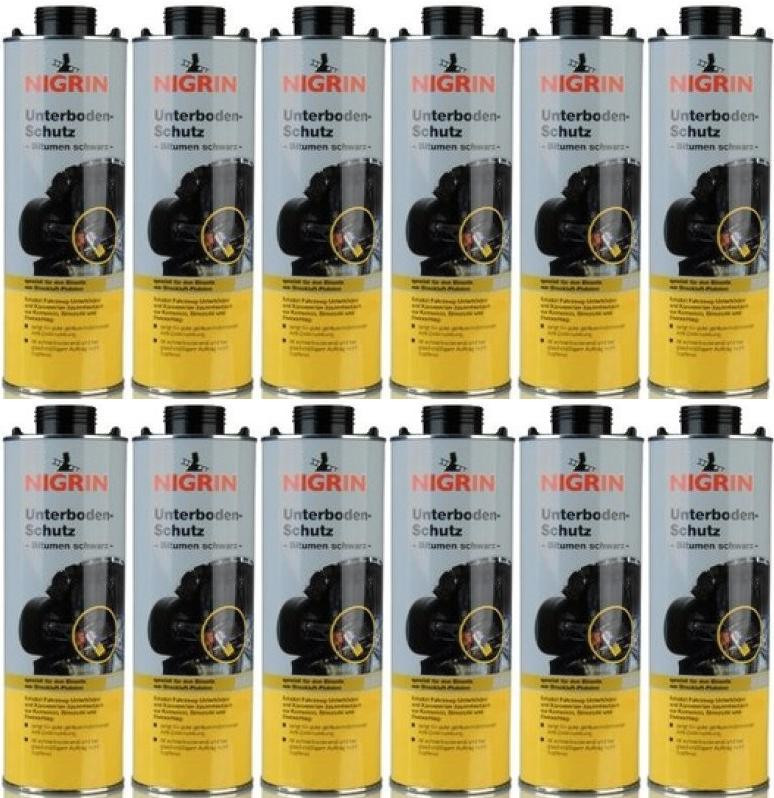 Nigrin Unterbodenschutz 1000 ml, Pistolendose 12x 1l = 12 Liter